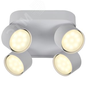 Светильник 4044 накладной потолочный под лампу 4хGX53 белый - фото 2