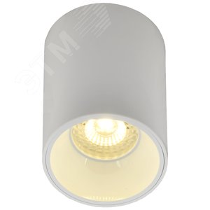 Светильник декоративный 4111 накладной потолочный под лампу GU10 белый пластик - фото 2