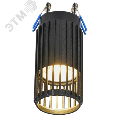 Светильник 4205 накладной потолочный под лампу GU10 черный - фото 2