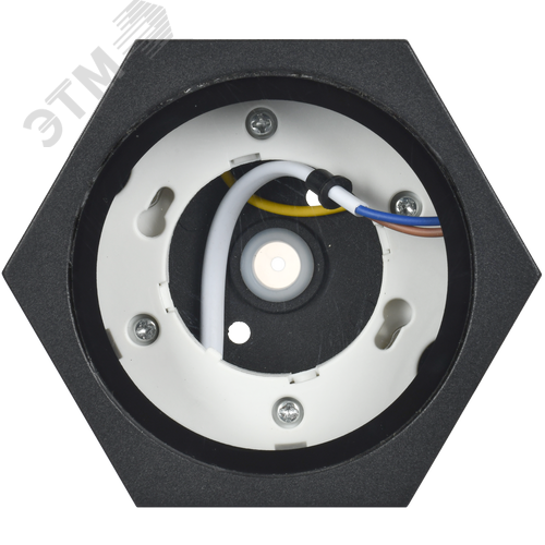 Светильник уличный декоративный для наружного освещения 5204 потолочный под лампу GX53 IP65 черный - фото 3