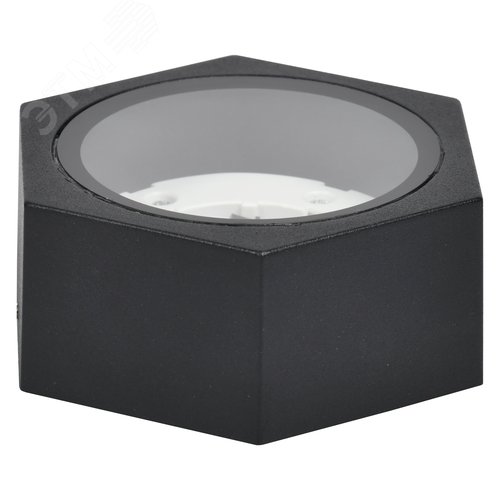 Светильник уличный декоративный для наружного освещения 5204 потолочный под лампу GX53 IP65 черный - фото 2