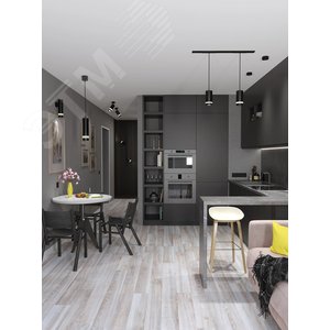 Светильник декоративный 4002 накладной настенно-потолочный под лампу GU10 черный - фото 3