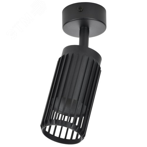 Светильник 4207 настенно-потолочный под лампу GU10 черный - фото 1