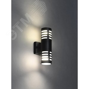 Светильник уличный декоративный для наружного освещения 5101 настенный под лампу E27 IP54 черный - фото 3