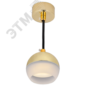 Светильник декоративный 4012 подвесной на потолок под лампу GX53 золото - фото 2