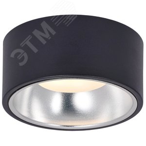 Светильник 4017 накладной потолочный под лампу GX53 черный/хром - фото 2