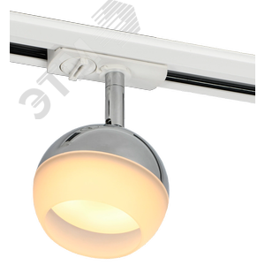 Светильник на шинопроводе 4118 декоративный трековый спот поворотный под лампу GX53 хром - фото 1