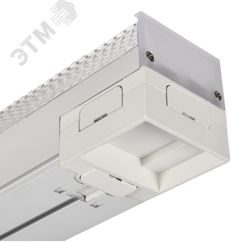 Светильник светодиодный магистральный линейный PRO офисный 1022 36Вт 4000К 900мм призма белый - фото 3