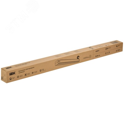 Светильник светодиодный магистральный линейный PRO офисный 1022 36Вт 4000К 900мм призма белый - фото 5