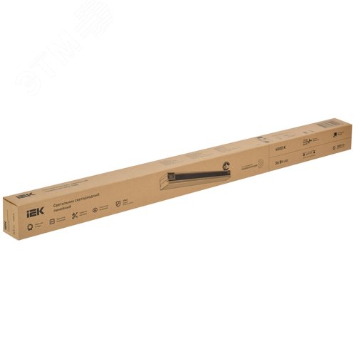 Светильник светодиодный магистральный линейный PRO офисный 1022 36Вт 4000К 900мм призма черный - фото 5