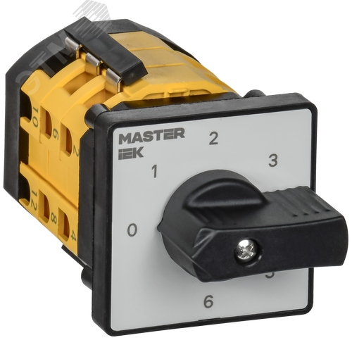 Переключатель кулачковый стандартная рукоятка 10А схема 111 - фото 1