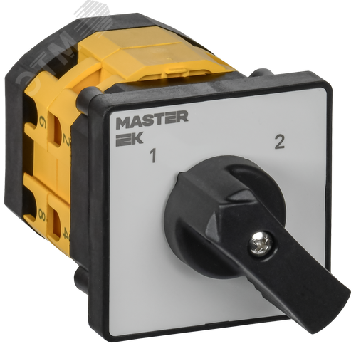 Изображение товара Переключатель кулачковый стандартная рукоятка 10А схема 54 (шт)