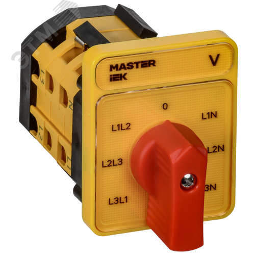 Изображение товара Переключатель кулачковый стандартная рукоятка 10А схема 66 (шт)