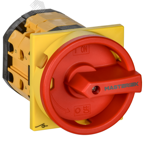 Изображение товара Переключатель кулачковый закрытая рукоятка аварийная 16А схема 91 (шт)