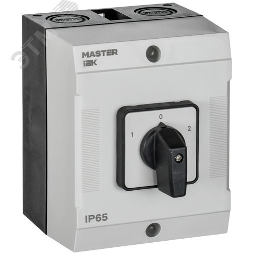 Изображение товара Переключатель кулачковый в боксе стандартная рукоятка 10А схема 51 (шт)