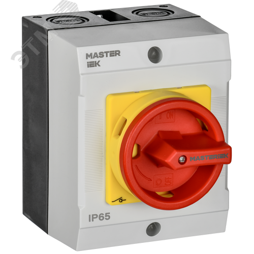 Изображение товара Переключатель кулачковый в боксе закрытая рукоятка аварийная 10А схема 54 (шт)