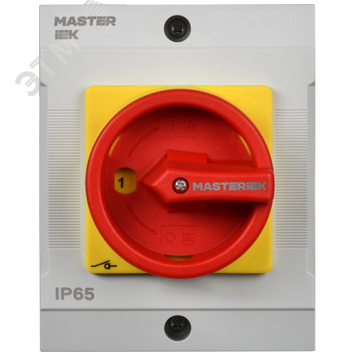 Переключатель кулачковый в боксе закрытая рукоятка аварийная 10А схема 54 - фото 2