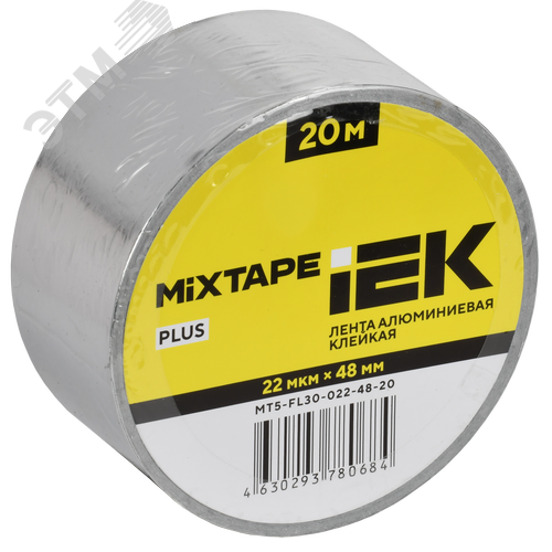 Изображение товара MIXTAPE PLUS Лента алюминиевая клейкая 22мкм 48ммх20м (шт)