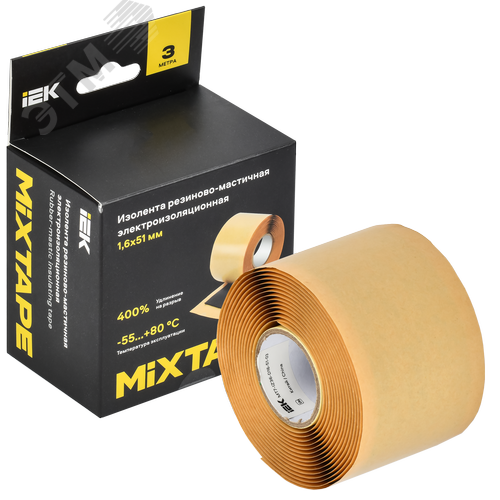 MIXTAPE PRO Изолента резиново-мастичная электроизоляционная 1,6х51мм 3м 2228 IEK - фото 2
