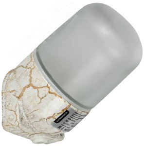 TERMA Светильник термостойкий для бани и сауны НПБ 450-5 IP54 60Вт белый мрамор GENERICA TA-NPB0-4505-060-K55-G IEK