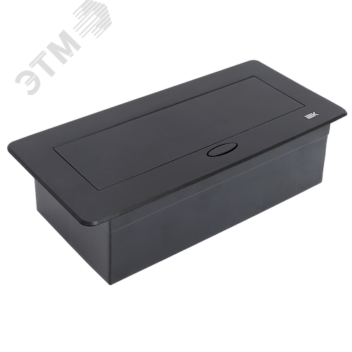 Изображение товара PRIMER Блок розеточный с выдвижной крышкой на 6 модулей черный IEK (шт)