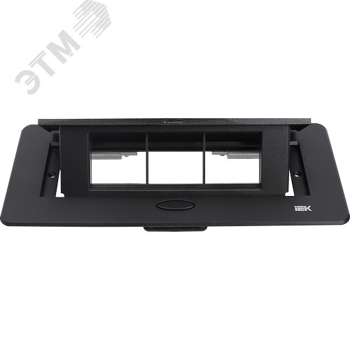 PRIMER Блок розеточный с выдвижной крышкой на 6 модулей черный IEK - фото 5