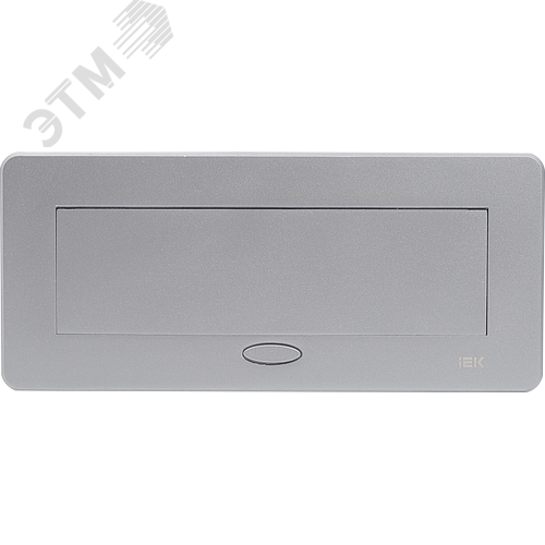 PRIMER Блок розеточный с выдвижной крышкой на 6 модулей серебро IEK - фото 4