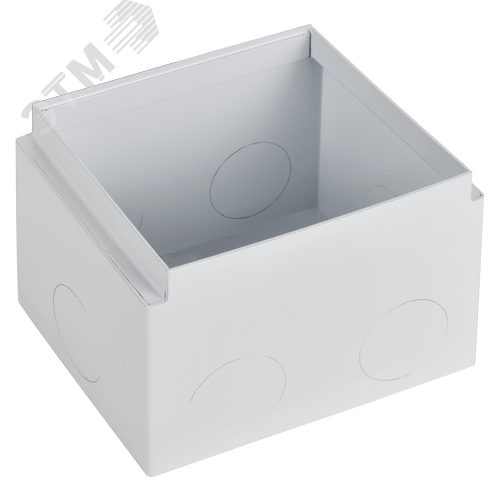 Изображение товара PRIMER Коробка напольная металлическая для лючка на 8 модулей высота 108мм IEK (шт)