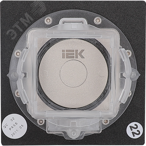 PRIMER Лючок в бетонный пол с коробкой и установочным комплектом на 2 модуля IP44 матовый никель IEK - фото 6