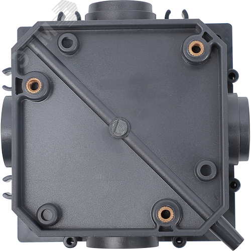 PRIMER Лючок в бетонный пол с коробкой и установочным комплектом на 2 модуля IP44 матовый никель IEK - фото 7