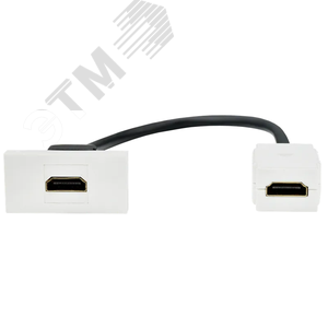 Изображение товара PRIMER РКМ-10-00-П Розетка HDMI M/M (1 модуль) белая IEK (шт)