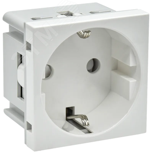 Изображение товара PRIMER РКС-20-30-П-К Розетка с заземляющим контактом защитной шторкой и винтовым зажимом (2 модуля) белая IEK (шт)