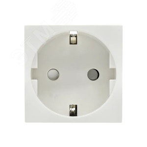 PRIMER РКС-20-30-П-К Розетка с заземляющим контактом защитной шторкой и винтовым зажимом (2 модуля) белая IEK - фото 2