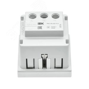 PRIMER РКС-20-30-П-К Розетка с заземляющим контактом защитной шторкой и винтовым зажимом (2 модуля) белая IEK - фото 4