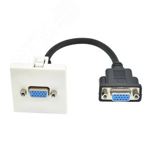 PRIMER РКМ-10-20-П Розетка мультимедийная VGA M/M (1 модуль) белая IEK - фото 2