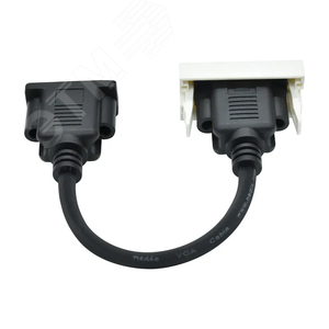 PRIMER РКМ-20-20-П Розетка мультимедийная VGA M/M (2 модуля) белая IEK - фото 4