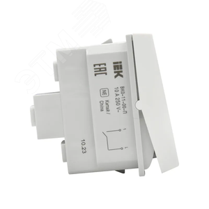 PRIMER ВК0-11-00-П Выключатель одноклавишный (1 модуль) белый IEK - фото 3