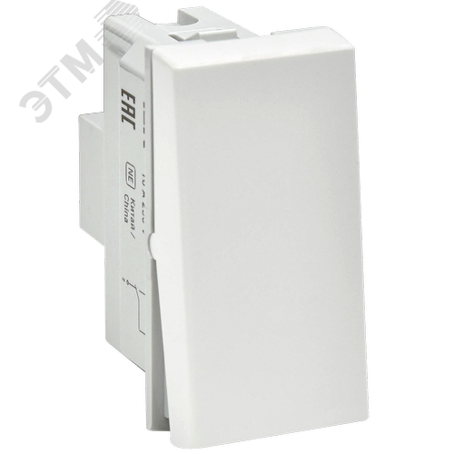 Изображение товара PRIMER ВК4-11-00-П Выключатель проходной одноклавишный (1 модуль) белый IEK (шт)