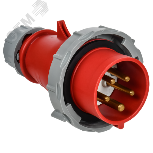 Изображение товара Вилка переносная с ф/и ССИ-0152ф 16А-6ч 380В 3P+PE+N IP67 IEK (шт)
