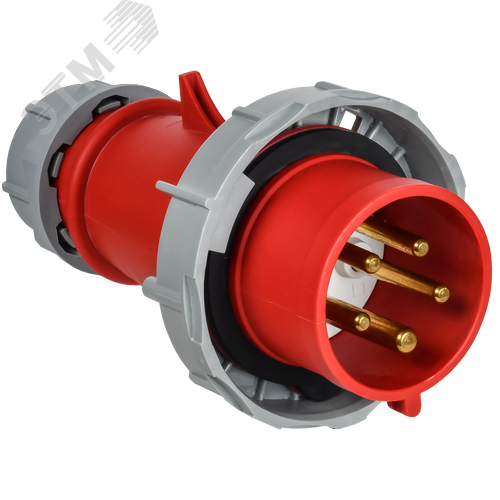 Изображение товара Вилка переносная с ф/и ССИ-0252ф 32А-6ч 380В 3P+PE+N IP67 IEK (шт)