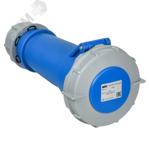 Изображение товара Розетка переносная ССИ-2232 32А-6ч 220В 2P+PE IP67 IEK (шт)