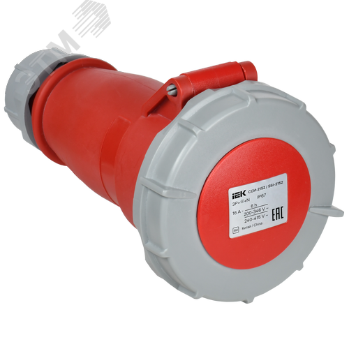 Изображение товара Розетка переносная ССИ-2152 16А-6ч 380В 3P+PE+N IP67 IEK (шт)