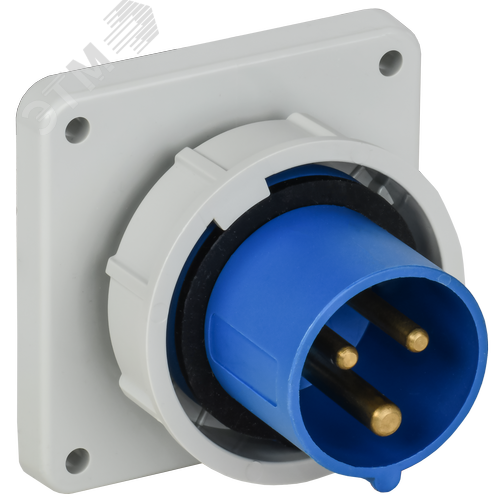 Изображение товара Вилка встраиваемая ССИ-3132 16А-6ч 220В 2P+PE IP67 IEK (шт)