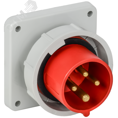 Изображение товара Вилка встраиваемая ССИ-3142 16А-6ч 380В 3P+PE IP67 IEK (шт)