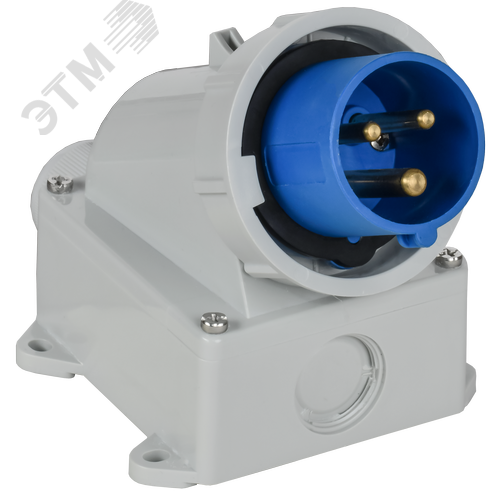 Изображение товара Вилка стационарная ССИ-5132 16А-6ч/220В 2P+PE IP67 IEK (шт)