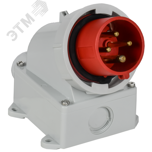 Изображение товара Вилка стационарная ССИ-5142 16А-6ч/380В 3P+PE IP67 IEK (шт)