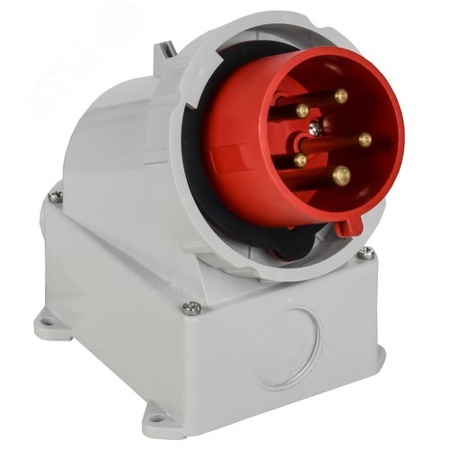 Изображение товара Вилка стационарная ССИ-5252 32А-6ч/380В 3P+PE+N IP67 IEK (шт)