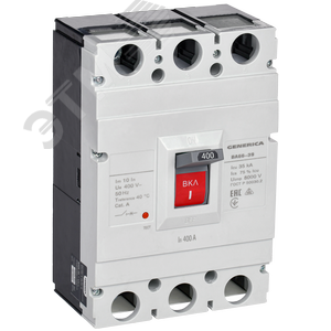Изображение товара Выключатель автоматический ВА66-39 3Р 400А 35кА GENERICA (шт)