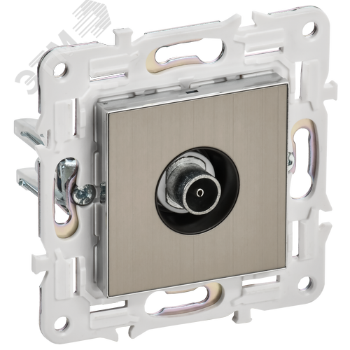 SKANDY Розетка TV оконечная SK-A12N никель IEK - фото 1