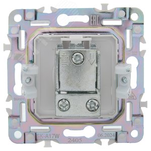 SKANDY Розетка TV проходная SK-A17W арктический белый IEK - фото 3